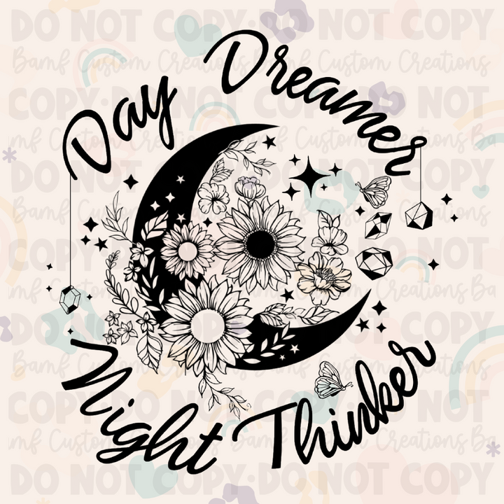 0086 | Day Dreamer Night Thinker | Stickercal