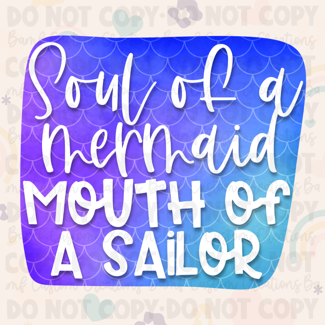 0098 | Soul of a Mermaid - Mouth of a Sailor | Stickercal