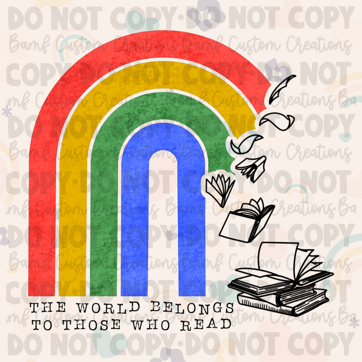 0344 | The World Belongs to Those Who Read | Stickercal