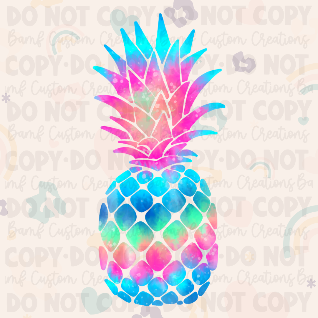 0107 | Colorful Pineapple | Stickercal