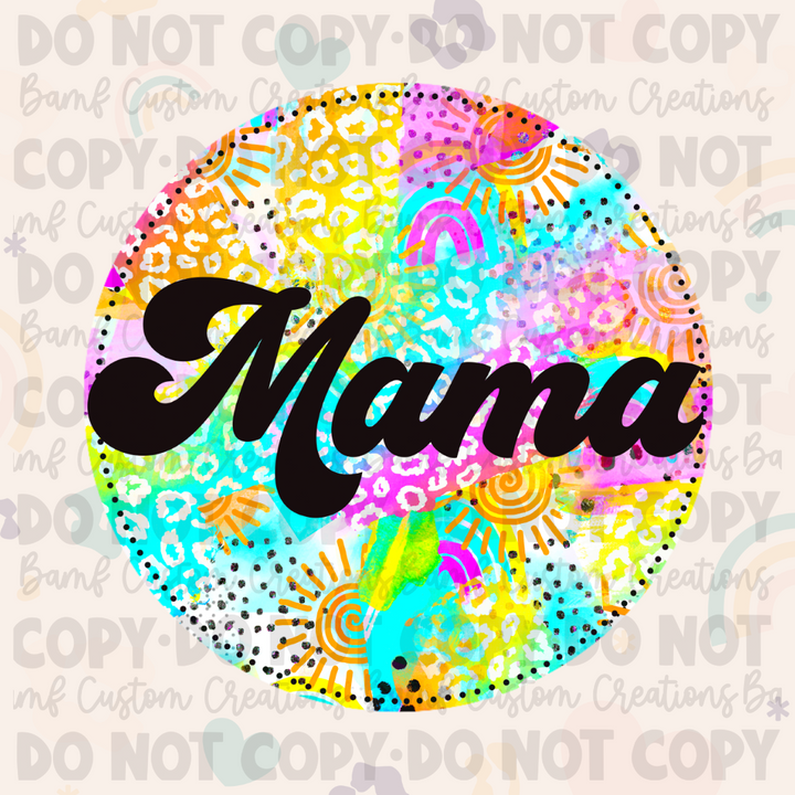 0124 | Mama + Mini Circle | Individual or Set | Stickercal