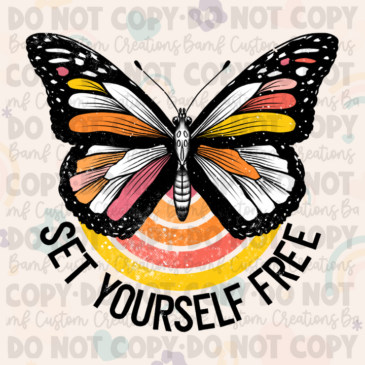 0128 | Set Yourself Free Butterfly | Stickercal