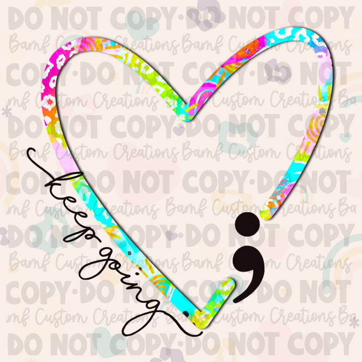 0129 | Keep Going Heart | Stickercal