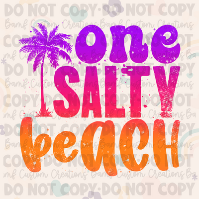 0306 | One Salty Beach | Stickercal