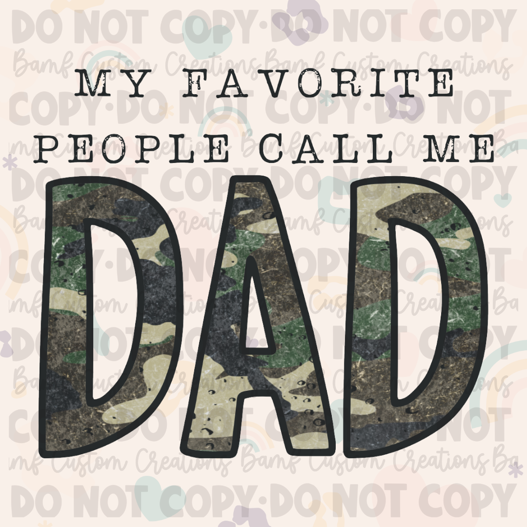 0135 | My Favorite People Call Me Dad | Stickercal