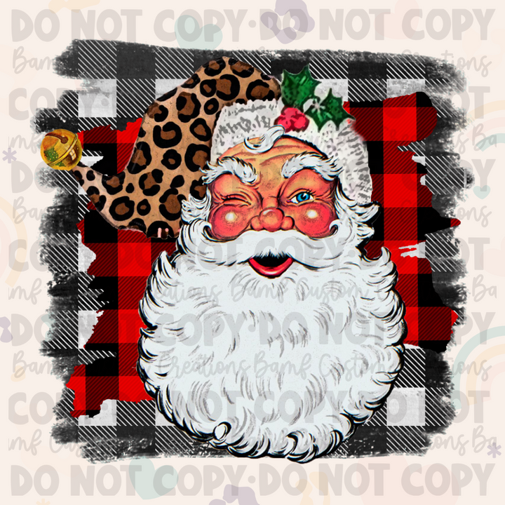 0169 | Santa, Plaid & Leopard | Stickercal