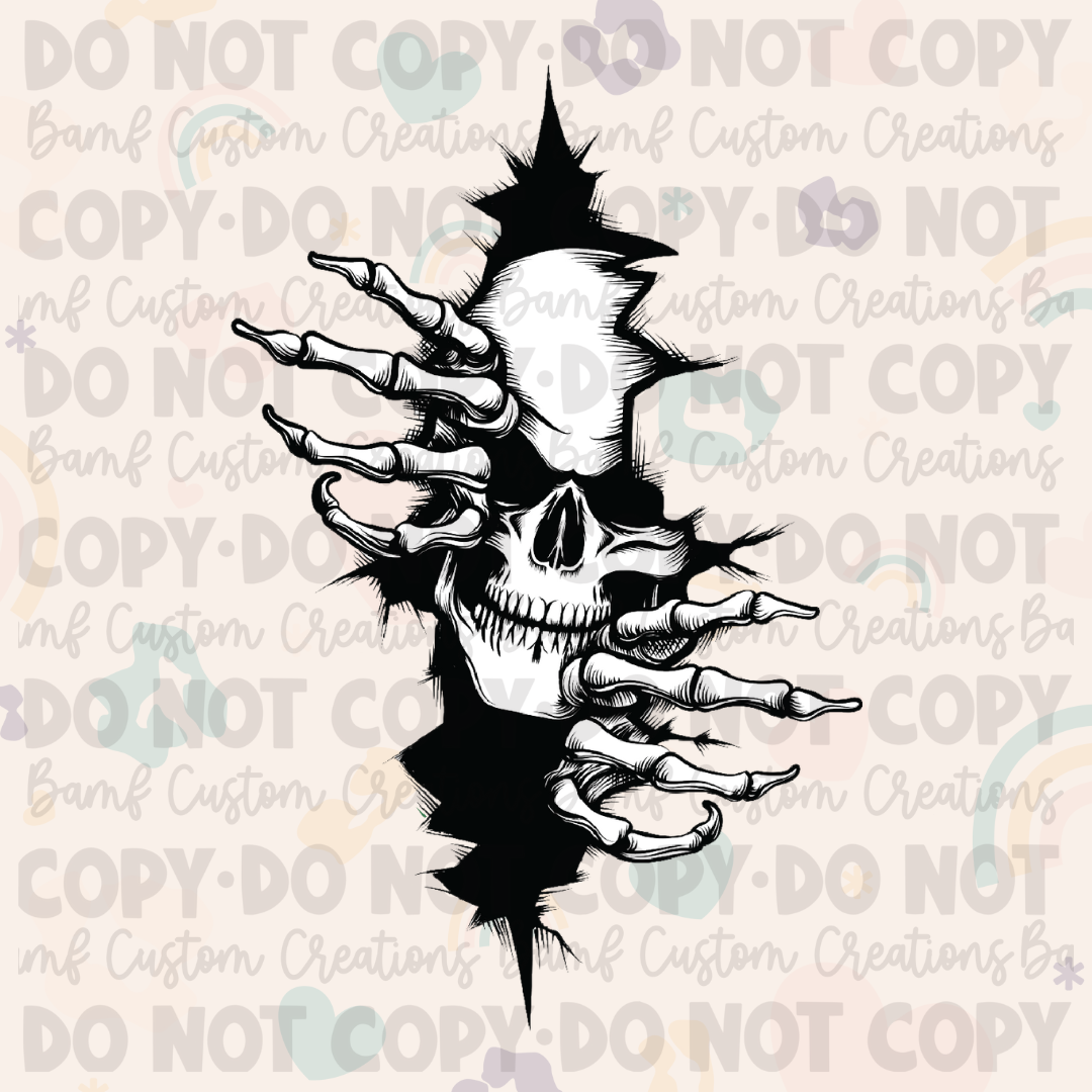 0316 | Peaking Skull | Stickercal