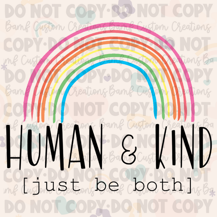 0147 | Human + Kind - Just Be Both | Stickercal