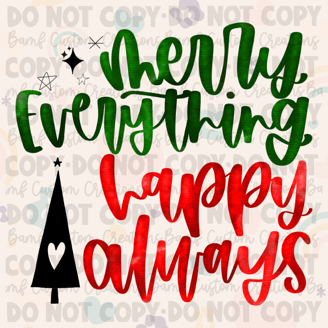 0170 | Merry Everything & Happy Always | Stickercal