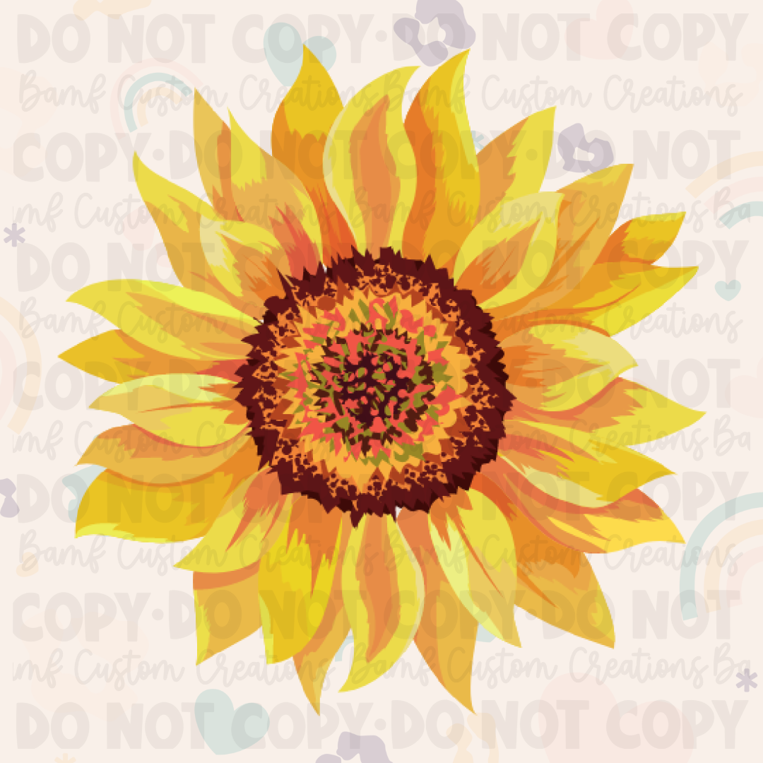 0018 | Sunflower | 2 Sizes | Stickercal