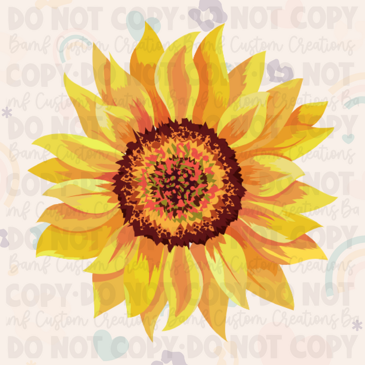 0018 | Sunflower | 2 Sizes | Stickercal