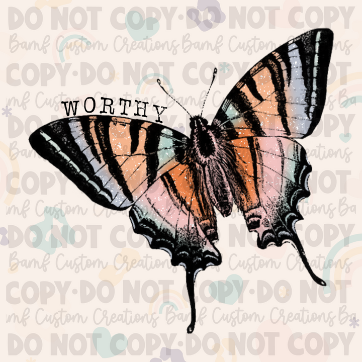 0352 | Worthy Butterfly | Stickercal