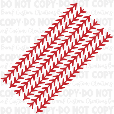 3017 | Baseball/Softball Laces | Stickercal Sheet