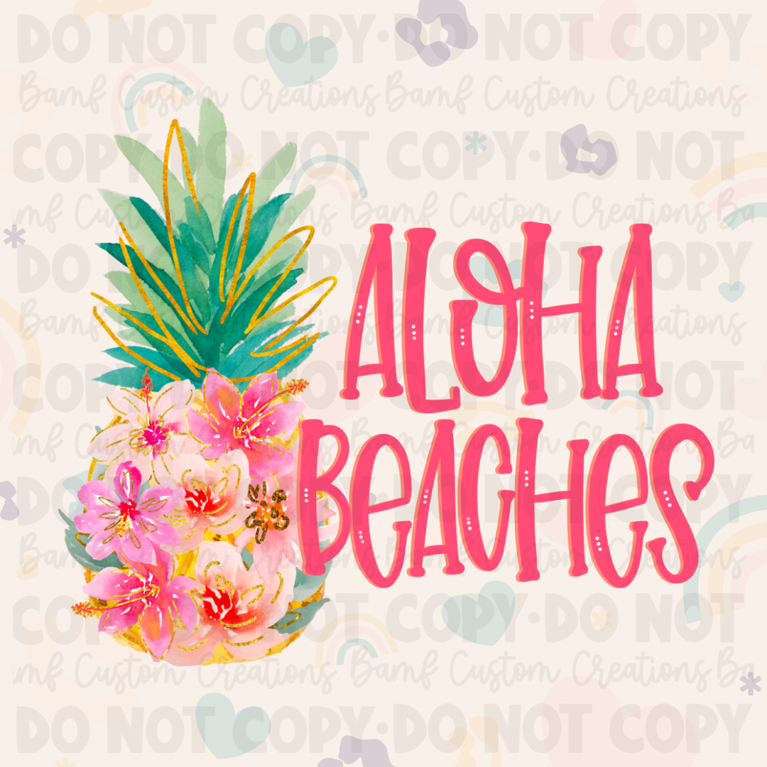 0028 | Aloha Beaches - Pineapple | Stickercal
