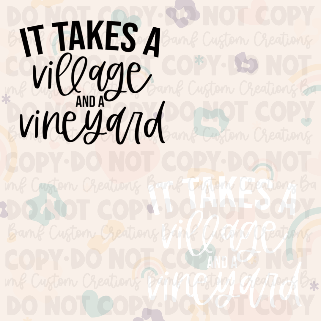 0031 | It Takes A Village + A Vineyard | Stickercal