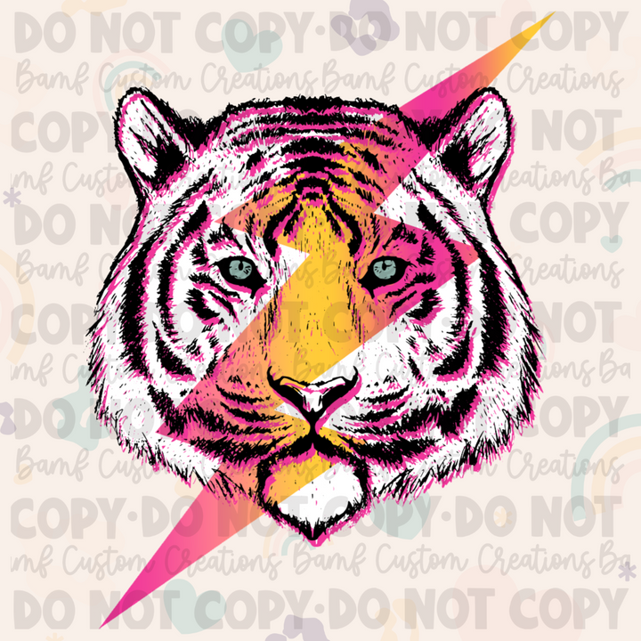 0191 | Pink Tiger Bolt | Stickercal