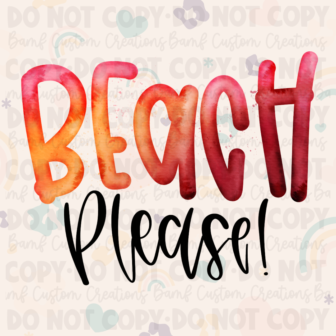 0037 | Beach Please! | Stickercal