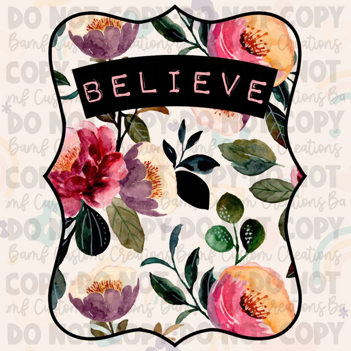 0195 | Believe | Stickercal
