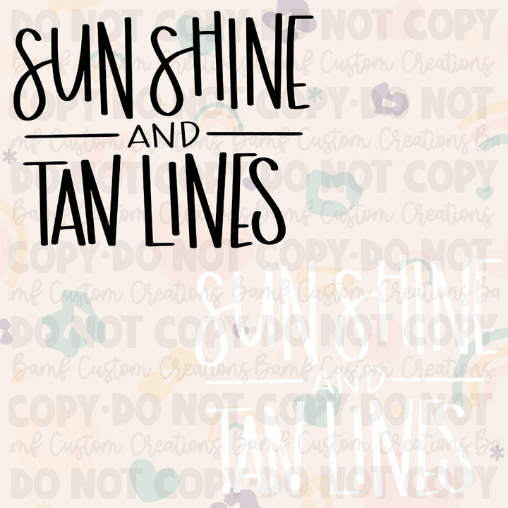 0044 | Sunshine + Tan Lines | Stickercal