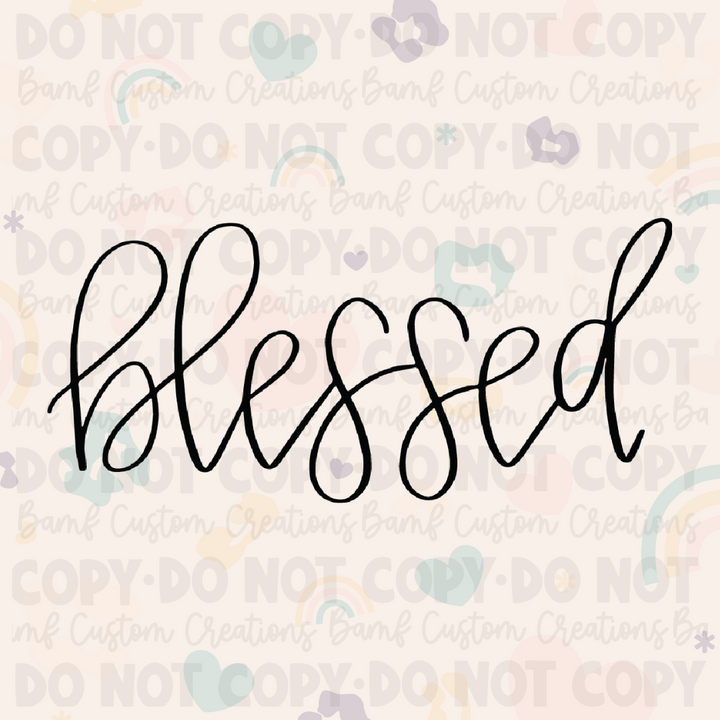 0054 | Blessed | Stickercal