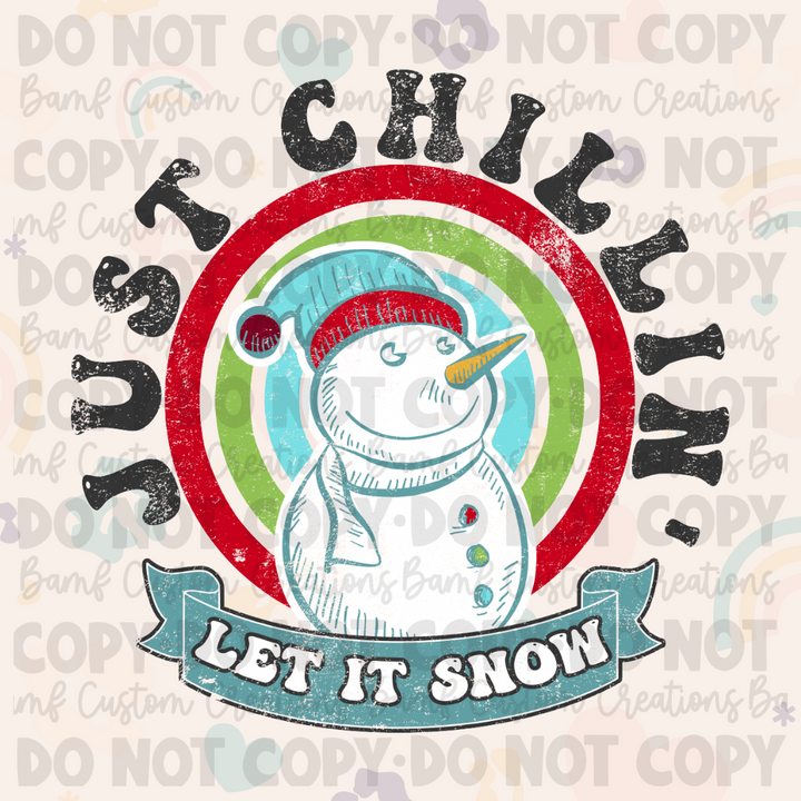 0243 | Just Chillin' - Let It Snow | Stickercal