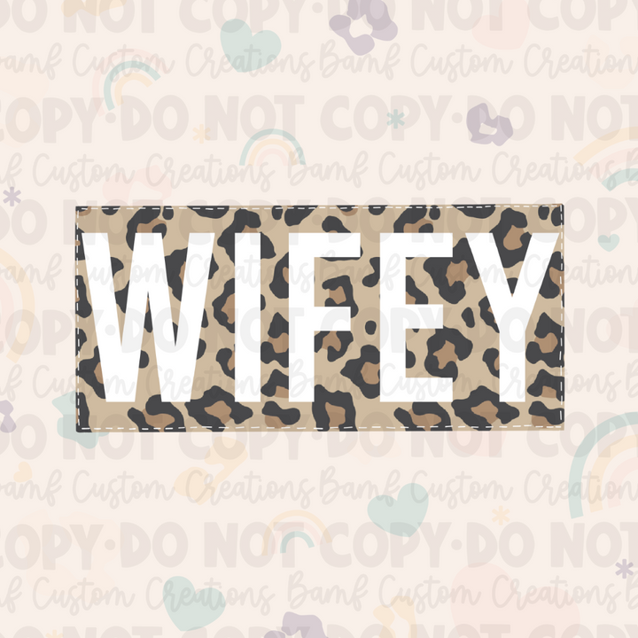0009 | Wifey Leopard | Stickercal