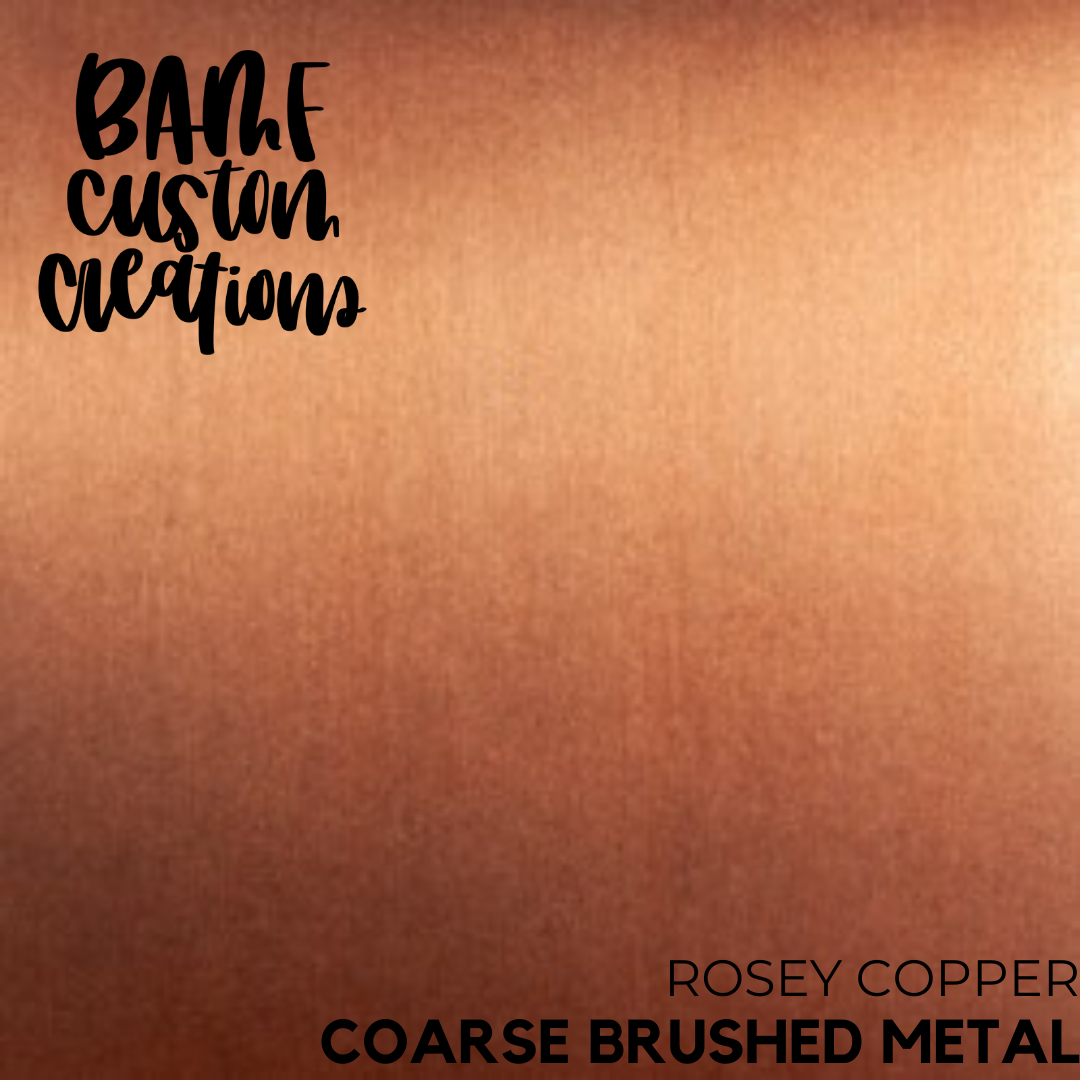 12" x 12" Coarse Brush Metallic Vinyl