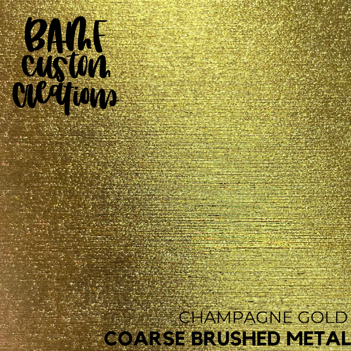 12" x 12" Coarse Brush Metallic Vinyl