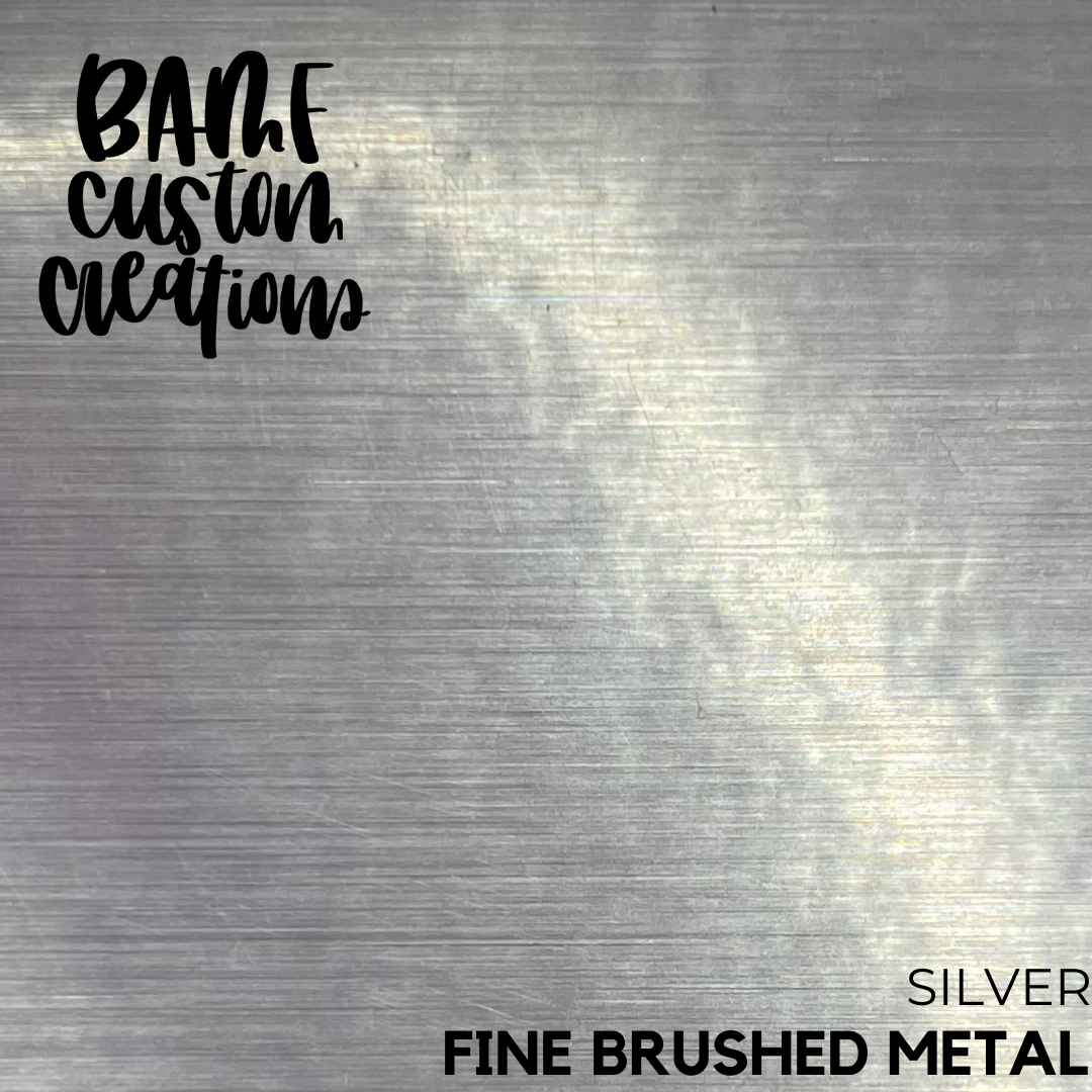 12" x 12" Fine Brush Metallic Vinyl