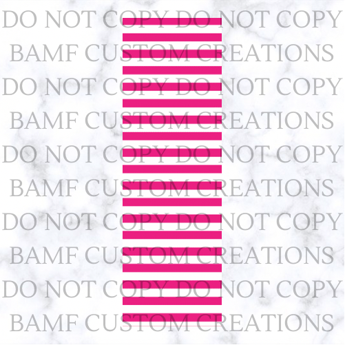 Pink Stripe | Pen Wrap | Digital Download