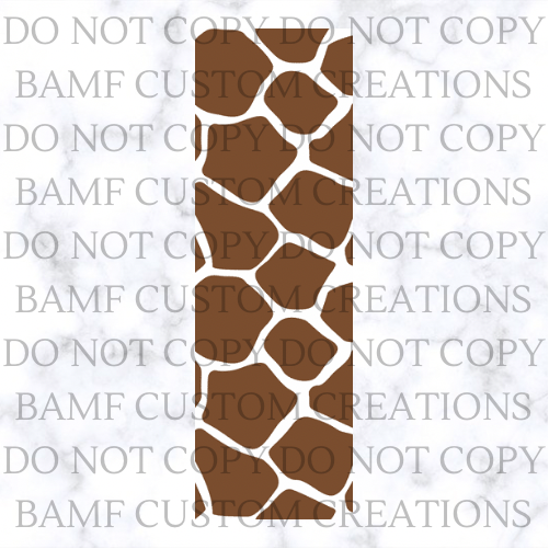 Animal Print - Giraffe | Pen Wrap | Digital Download