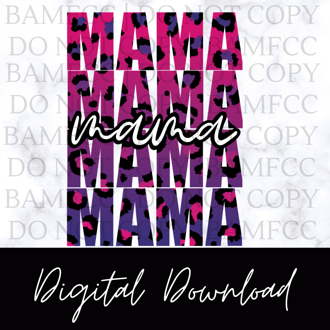 Mama Leopard Stacked | Digital Download