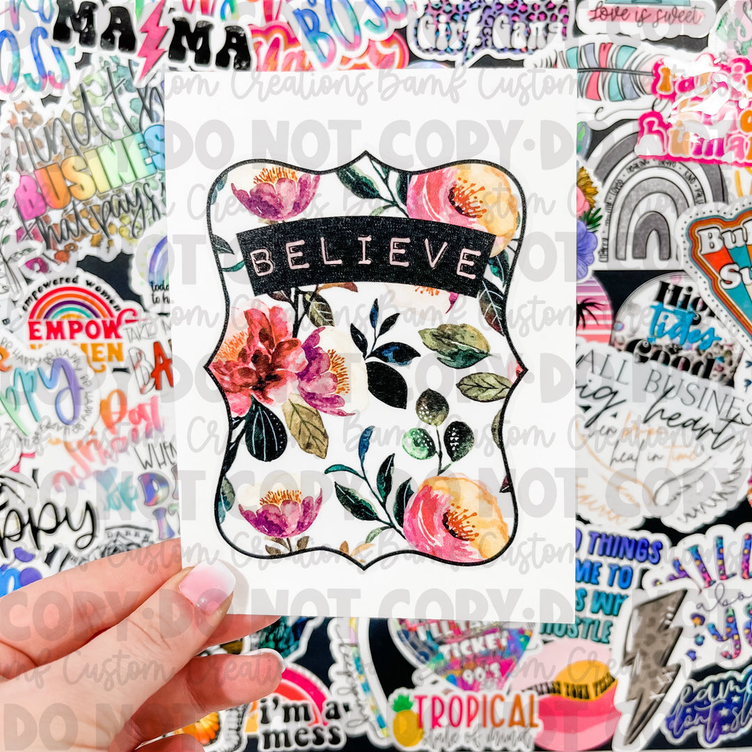 0195 | Believe | Stickercal